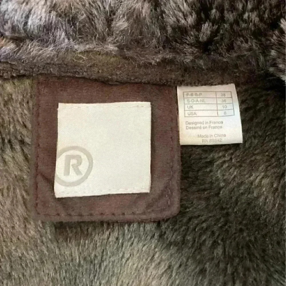 Vintage faux fur jacket in size 6 - Picture 5 of 5